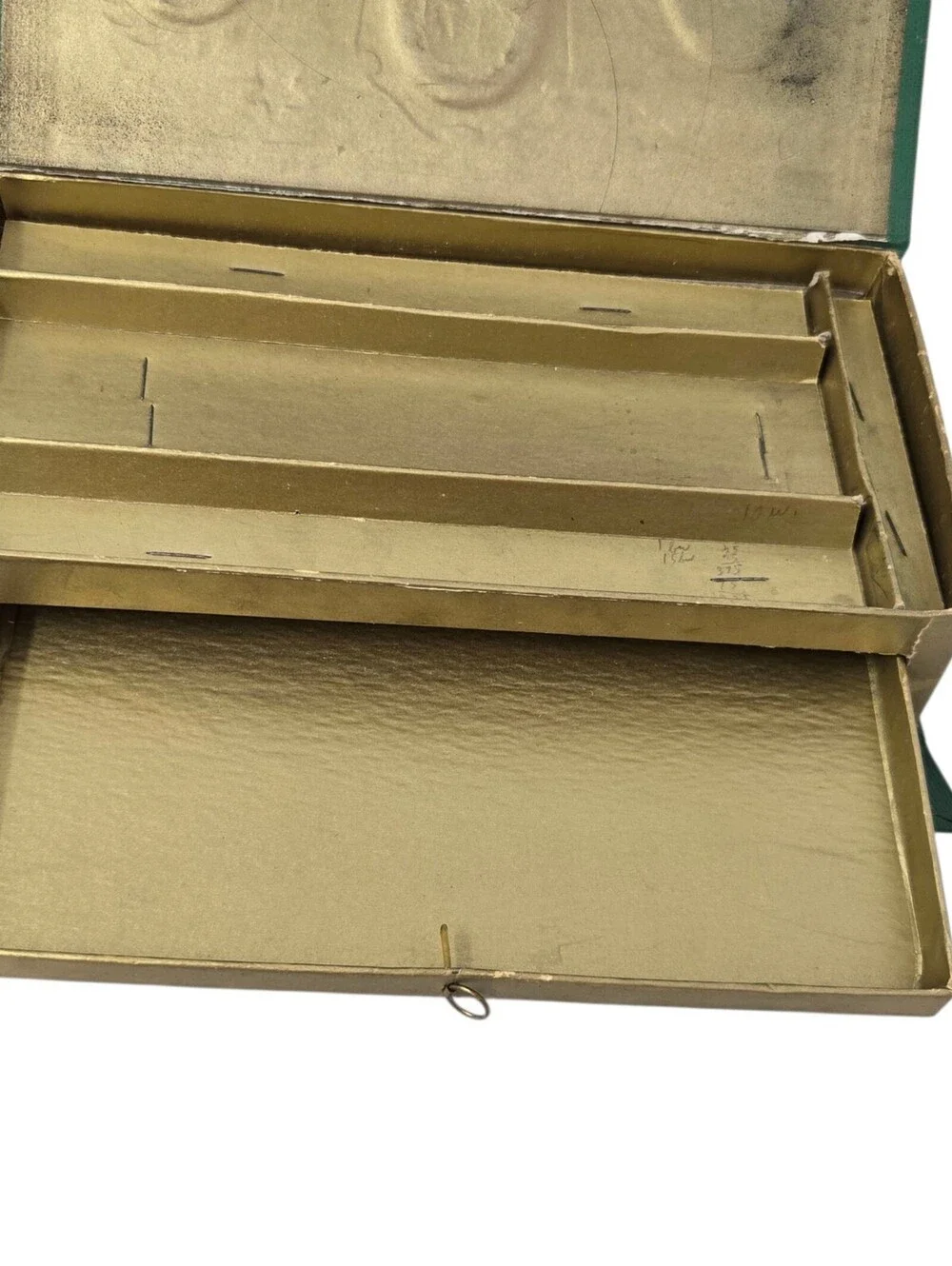 1940s Pencil Case Our Presidents Green Stationary Case Green Made In The USA